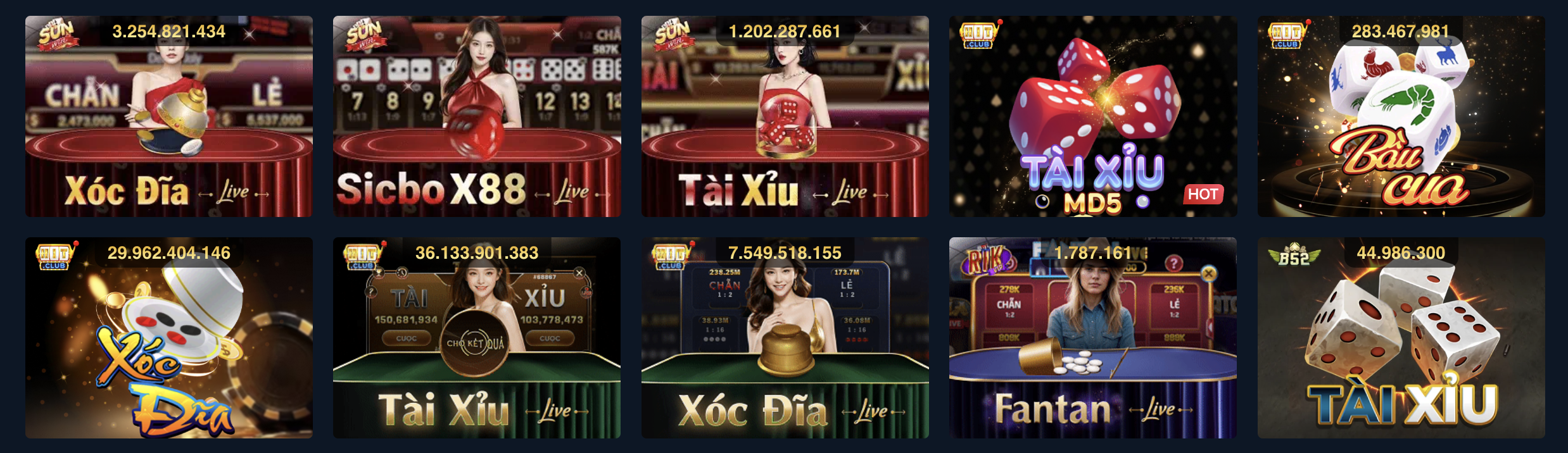 Livestream tài xỉu