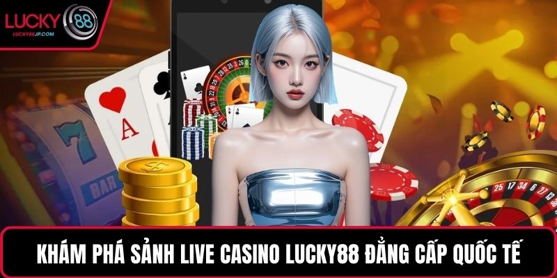 Khám phá sảnh Live casino LUCKY88 đẳng cấp quốc tế
