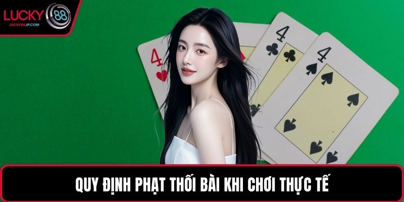 Quy định phạt thối bài khi chơi thực tế